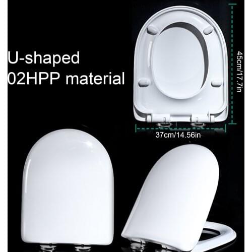 Universal Toilet Seats PP For Home PP Material Thicken Cover Durable Thickened Household Easy To Clean White Replacement