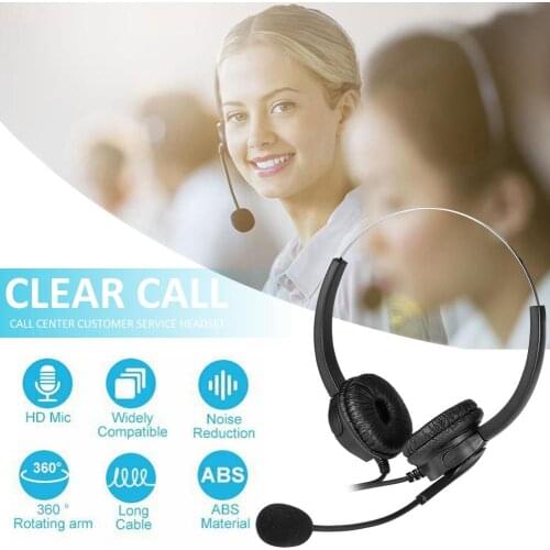 USB Noise Cancelling Microphone Headset Call Centre Office Headphones 102U USB Binaural Headset Wired Headset / Traffic Headset
