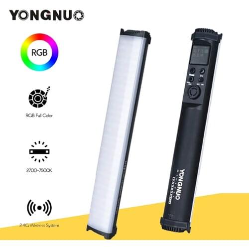 YONGNUO YN360Mini Handhold RGB LED Video Light Wand Full-color 2700K-7500K Dimmable Fill Light Stick for Photography Lighting