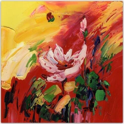 100% hand-painted canvas flower oil painting high quality Household adornment art painting DM-15071408
