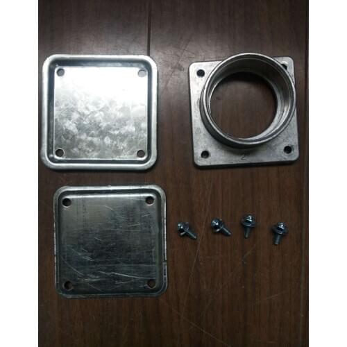 2" inch socket meter hub stainless milbank eaton blank hub cover with 4pc glavernized screw