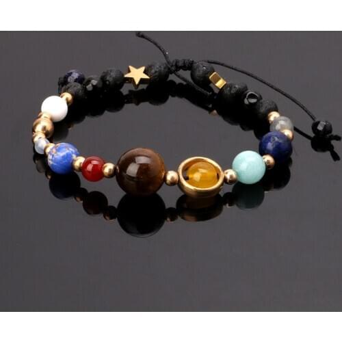 2021 New Solar System Bracelet Universe The Eight Planets Guardian Star Bracelets 2020 trend