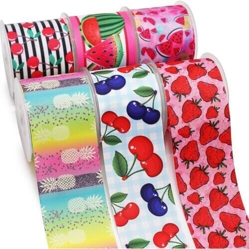 3 Inch 50 yard Roll Cartoon Printed Grosgrain Ribbon Dif Craft Supplier 50350