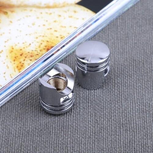 4Pcs Universal Silver Car Wheel Tire Valve Stem Caps Automobiles Tyre Dust Covers Lid Truck Bike Motorcycle ATV Auto Accessories