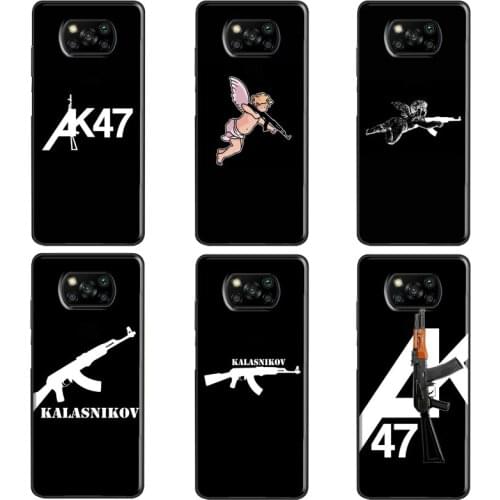 AK-47 For POCO X3 F1 F2 F3 M3 Pro Phone Case For Xiaomi Mi 11 Ultra 9T 10T Pro Mi Note 10 Lite