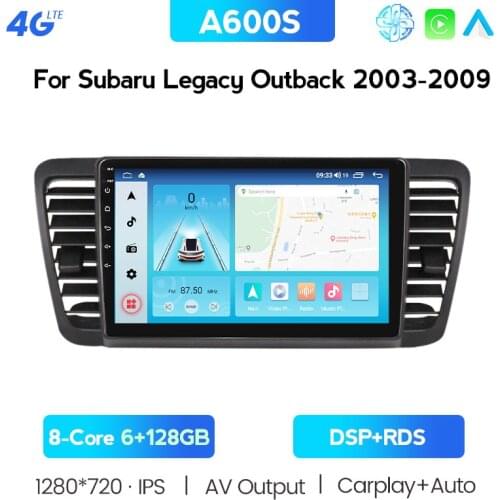 Dsp 2 Din Car Radio Multimedia Video Player Navigation GPS Android For Subaru Outback 3 Legacy 4 2004-2009 Head Unit With Frame