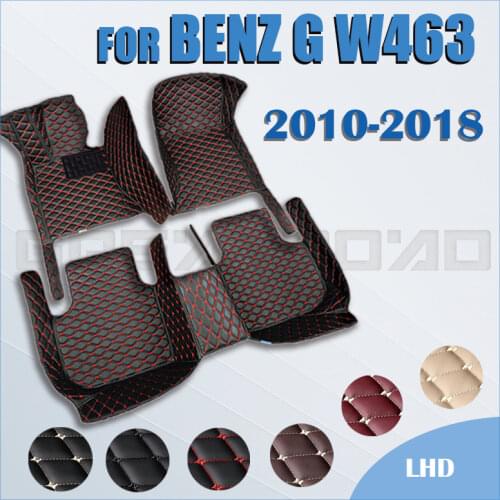 Car floor mats for BENZ G class(Four doors)2010 2011 2012 2013 2015 2016 2017 2018 Custom auto foot Pads automobile carpet cover