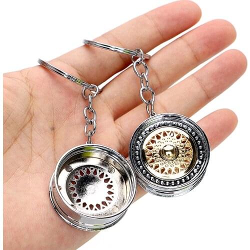 2020 new wheel modified car keychain hellaflush car key pendant iacro keychain wheel hub keychain keychain