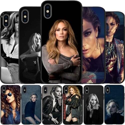 Jennifer Lopez black Silicone Phone Case For iPhone 12 XR XS Max 5 5S SE 2020 6 6S 7 8 PLUS X 11Pro Max 11 Cover