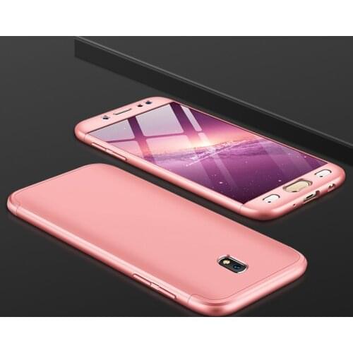 For Samsung J5 2017 360 Case J530 Colored 360 Degree Full Cover Matte Hard Case For Samsung J3 J7 2017 J330F J730F with Film