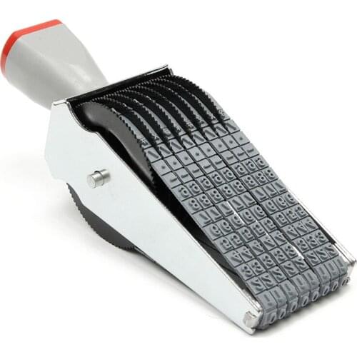 8 Digit Alphabet English Alphanumeric Scroll Rubber Stamp Seal Digital Machine Printing Design DIY Scrapbook Scrolling Statistic