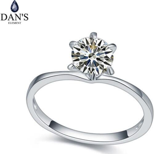 DANS Real Austrian Crystals Brand AAA Zirconia Micro Inlays Fashion Ring for women New Sale Hot 112521Crystal