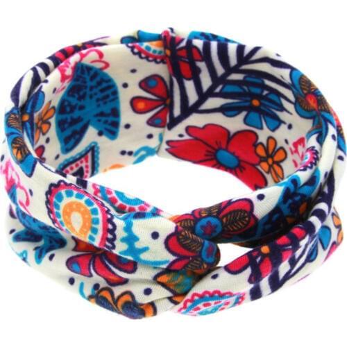 Print Headband for Children Soft Elastic Baby Turban Hair Accessories 2 pcs
