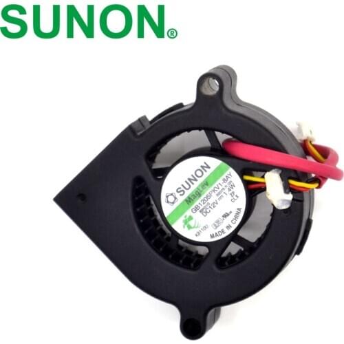 For Sunon 50mm blower GB1205PKV1-8AY 5020 50X20mm 5CM Projector Blower cooling Fan 12V 1.4W alarm RD signal