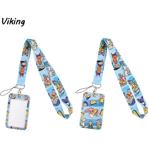 G1795 Cartoon Lanyard Keychain keys Badge ID Mobile Phone Rope Kids Gifts Lanyard With Card Holder Cover