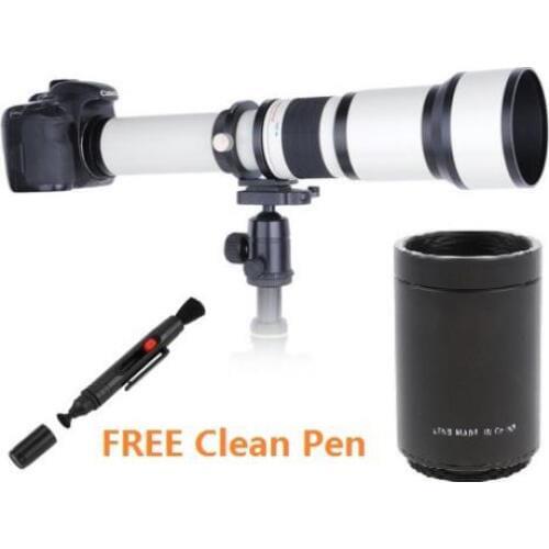 JINTU 650-2600mm Supper Telephoto Lens +2x Teleconverter for Sony E-Mount NEX7 A6500 A7 A7S A7R A7RII A7RIII A7S A7M A9 Camera