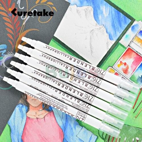 KURETAKE MS-9500 Z1G BLENDER CALLIGRAPHY,Memory System markers,3.5mm/5.0mm,Colorless transparent blender pen