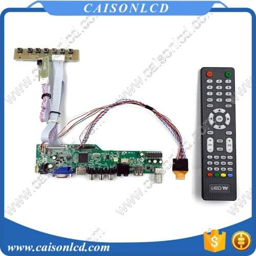 M6-V5.1 LCD TV controller board support VGA AUDIO AV USB TV for 7 inch 1280x800 N070ICG-LD1 39 pin lvds easy diy repair