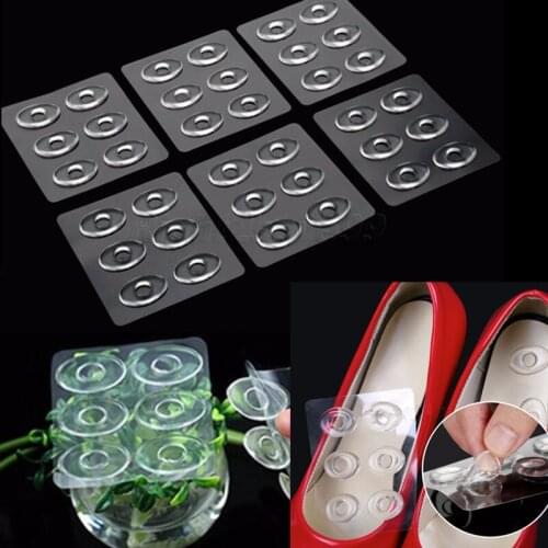 Soft Girls PU Silicone Shoe Insert Wear-resistant Transparent Heel Sticker Corn Pad Feet Care