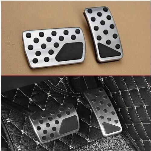 Non-Slip Car Gas Brake Pedal Cover For Dodge Journey for Jeep Compass Patriot Stainless Steel Rubber Accelerator Pad Accessories