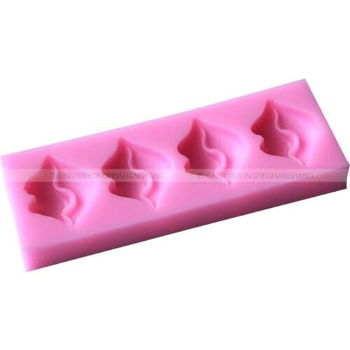 New DIY Cake Mold Sexy Lip Flip Silicone Mold E052