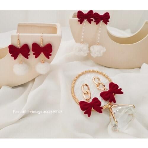 ​ZDMXJL 2021 New Fashion Womens Earrings Fine Sweet Bowknot Pearl Eardrop Earrings For Women Girl Party Gifts Jewelry Wholesale