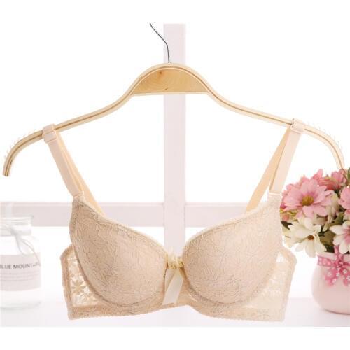 Solid Sexy Lace Push Up Bras Adjustable Comfort Soft Underwire Lingerie Girls Sexy Lace Bra Plus Size Underwear Bras for Women