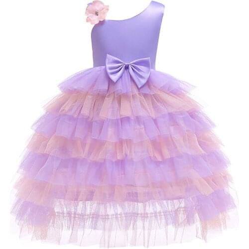 Flowers Girls Dress Children Clothes Cute Strap Princess Dress Mesh Tutu Party Kids Dresses for Girls Christmas Gift Cake Tutu