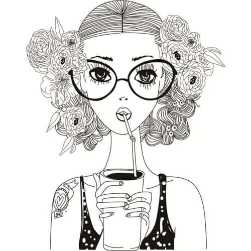 Drink Transparent Silicone Clear Rubber Stamp Sheet Cling Scrapbooking DIY Cute Pattern Photo Album PaperCard Decor Stamp