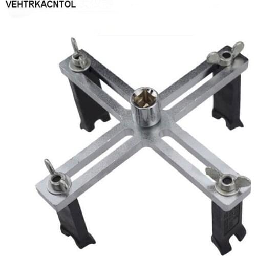 VEHTRKACNTOL Adjustable 4 Jaws Claw Truck Car Fuel Tank Cap Plier Puller Fuel Pump Tank Lid Remover Puller Wrench