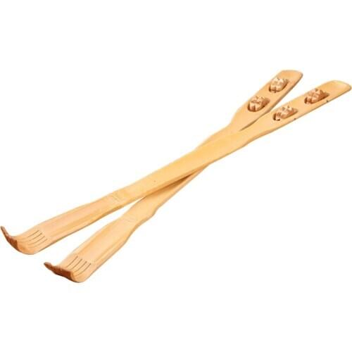 Back Scratcher Wooden Body Stick Roller Backscratcher Bamboo Massager Rake 45cm Wooden Itch Massage Roller