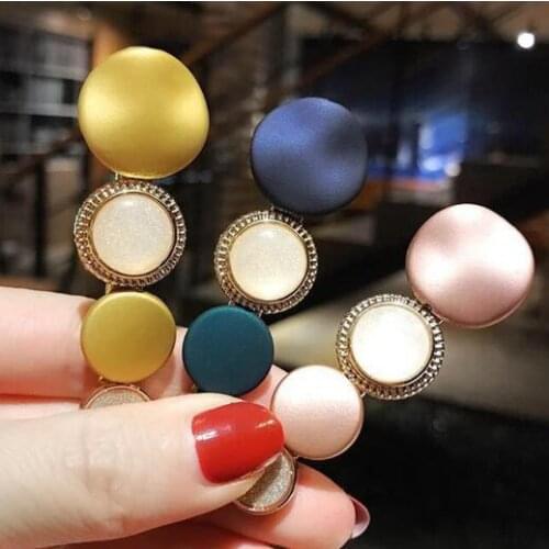 2pcs/pack New creative hairpin side clip net red retro bangs clip ladies hair accessories