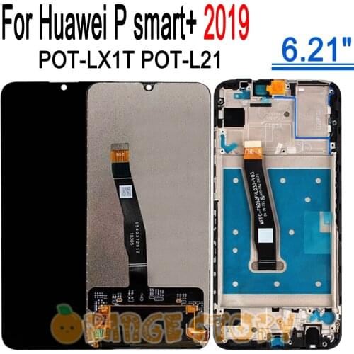 LCD For Huawei P Smart 2019 POT-LX1 Display Touch Screen Assembly Frame For HUAWEI P Smart2019 POT-LX1AF LX2J LX1RUA LX3 LCD