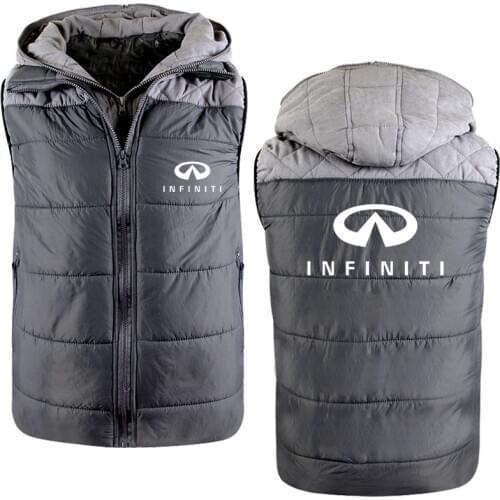 Winter Mens Hoodie Infiniti Car Logo Printing Casual jackets Thicken Warm Wool Fleece Cotton High Quality Mens Zipper sweatshir