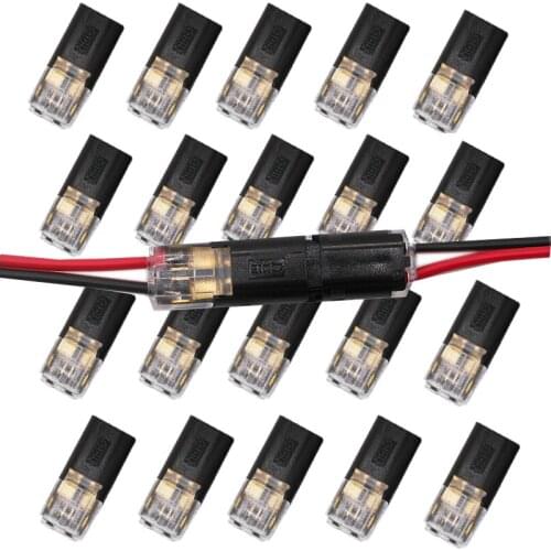 100pcs 2pin Wire Connector Scotch Lock Quick Splice Wire connector Led Light Cable Crimp Terminal Blocks