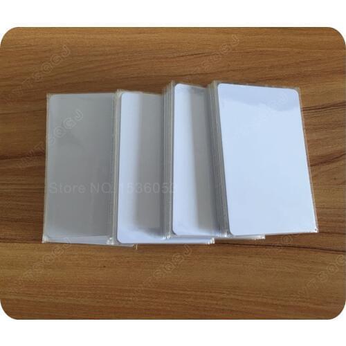 1000Pcs Rewritable nfc RFID 1k S50 Blank card Thin PVC Card 13.56MHz ISO14443A IC Smart Card without number