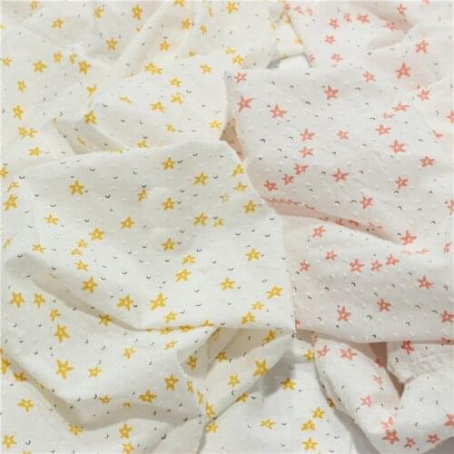 140x50cm Woven Fabric Cotton Dot Cut Flower Classic Small Floral Childrens Clothing Fabric