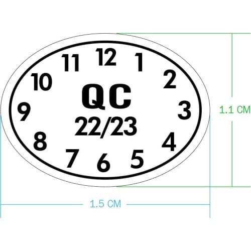 20000pcs/lot 1.5x1.1cm repair evident damageable paper QC with year and month, warranty void seals label stickers, Item No. V20
