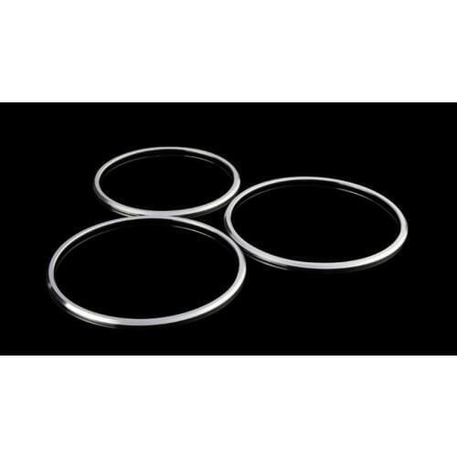 3x Aluminum Alloy Car Seat Adjust Button Switch Cover Circle Trim Ring For Mercedes Benz CLA GLA A B Class Car-styling