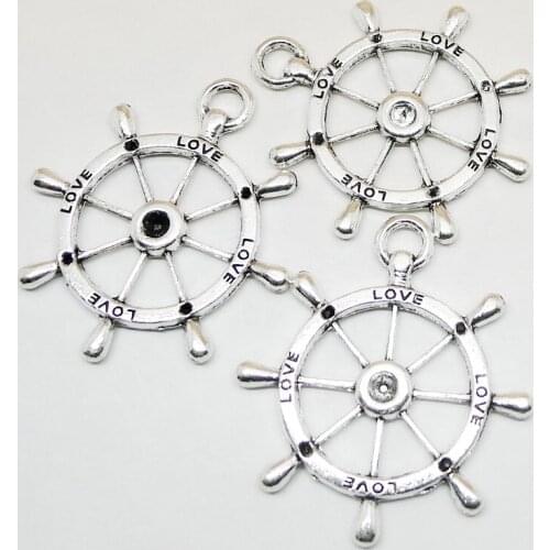 3PCS 32X36MM Vintage Alloy Anchor Charms For Necklace Pendants For Bracelet Keychain DIY Jewelry Making Accessories