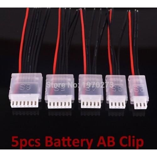 5pcs/lot 2S 3S 4S 5S 6S JST-XH Balanced head protection Balance Plug Savers AB Clip Dropship for Battery RC Parts