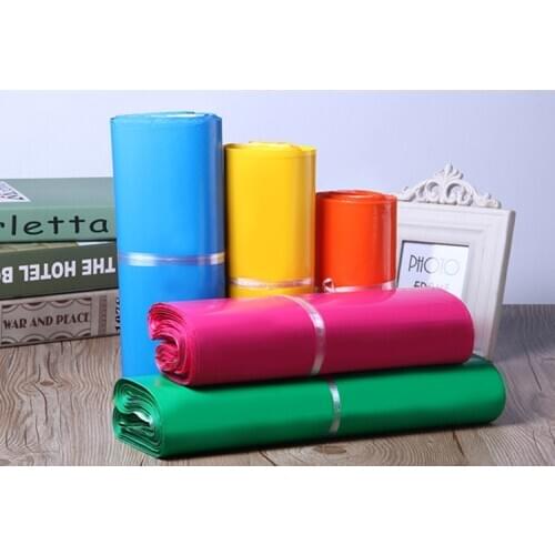 50pcs Hot Poly Mailer Mailing Bags Color Express Packaging Envelope Bag Mailer Plastic Garments Boxes Shipping Bags