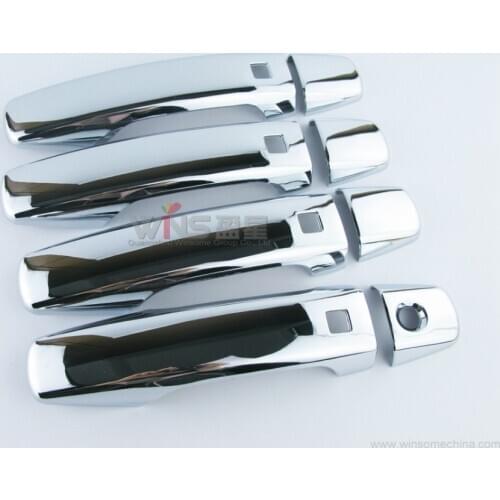 Car-Styling Accessories For Toyota Land Cruiser 200 2008-2011 2012-2015 Chrome Door Handle Cover With Hole ABS Mirror Surface