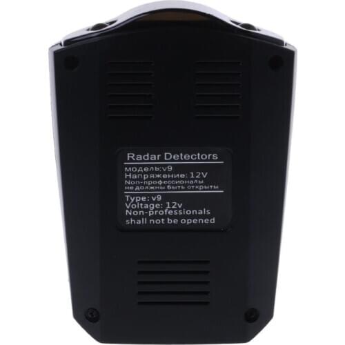 V9 Car Trucker Speed 360 Degrees Vehicle Detector Voice Alert Warning 16 Band Auto LED Display English / Russian version