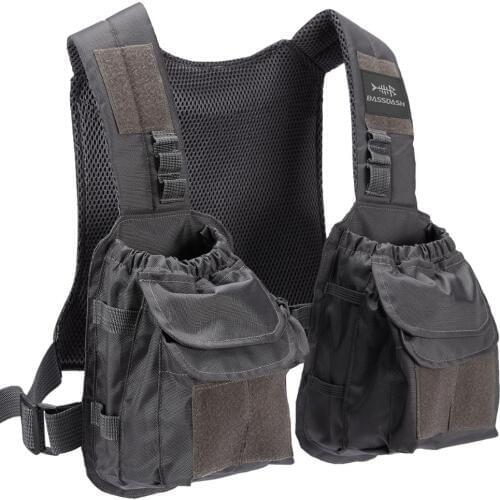 Bassdash D96 Fly Fishing Vest Tactical Chest Pack for Men Women Adjustable Sizes
