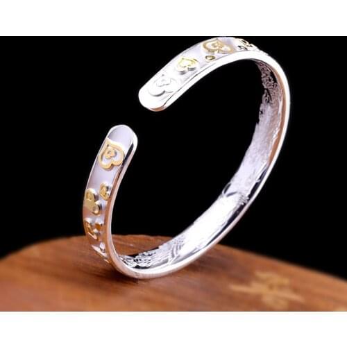 KJJEAXCMY Boutique jewelry Pure silver 999 sterling silver jewelry hand decoration dragon and Phoenix Chengxiang lad