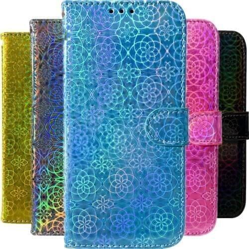Dazzle Cover For Samsung Galaxy S20 Ultra S8 S9 S10 E S20 Plus S7 Edge Note 9 10 Pro S10 Lite Flip Wallet PU Leather Phone Case