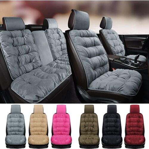 Keep warm Car seat cushion in winter slip-resistant not moves artificial fur car seat covers for kia rio comfortable E1 X36