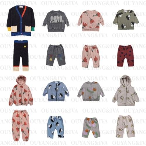 PRE-SALE Baby Sweater Trousers Set 2021 BC New Autumn and Winter Childrens Sweater Hoodie Casual Trousers