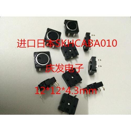 Imported Japan ALPS SKHCABA010 Touch Switch 12*12*4.3 Button Push 4 feet Original
